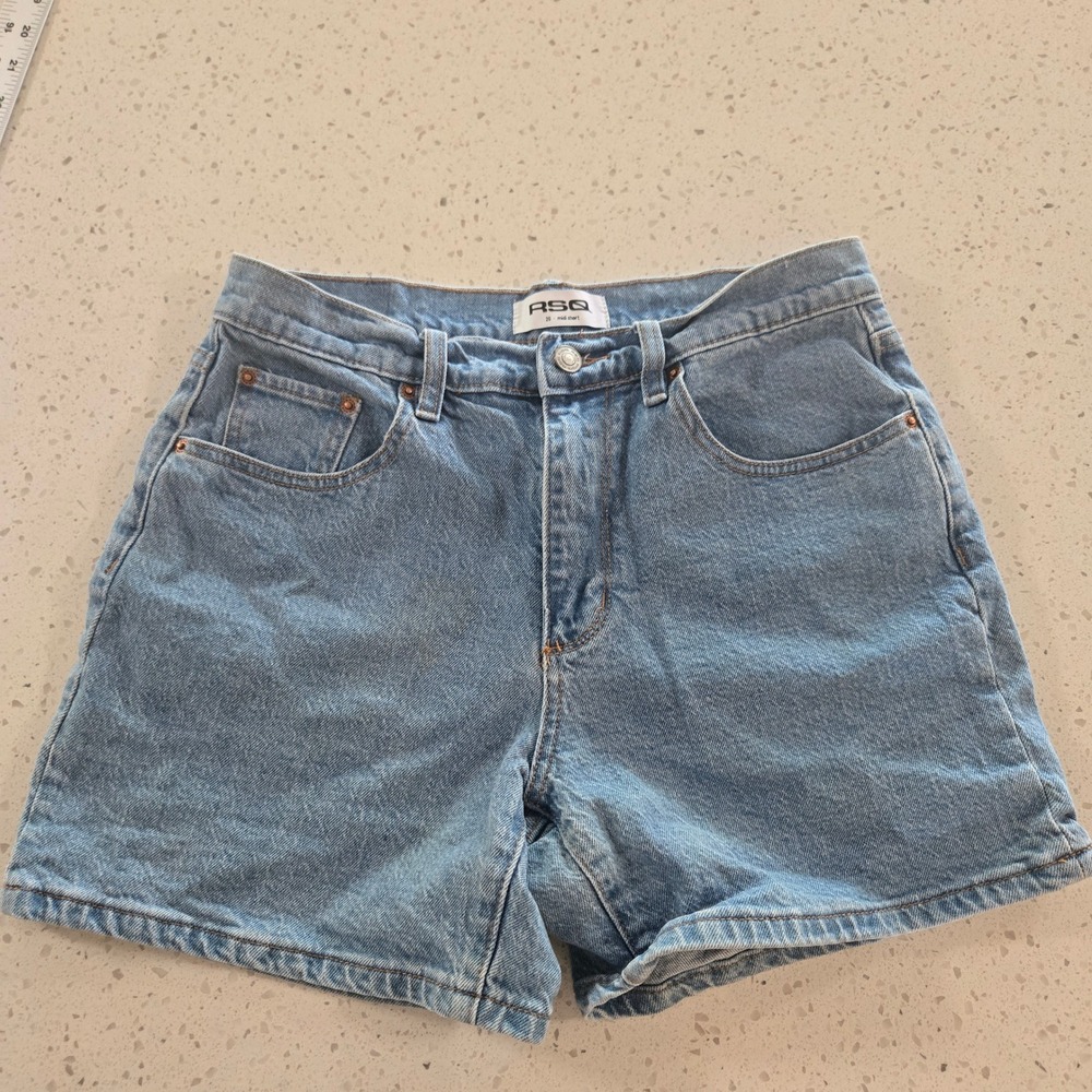 RSQ Light Blue Denim Jean Shorts - Picture 3 of 7